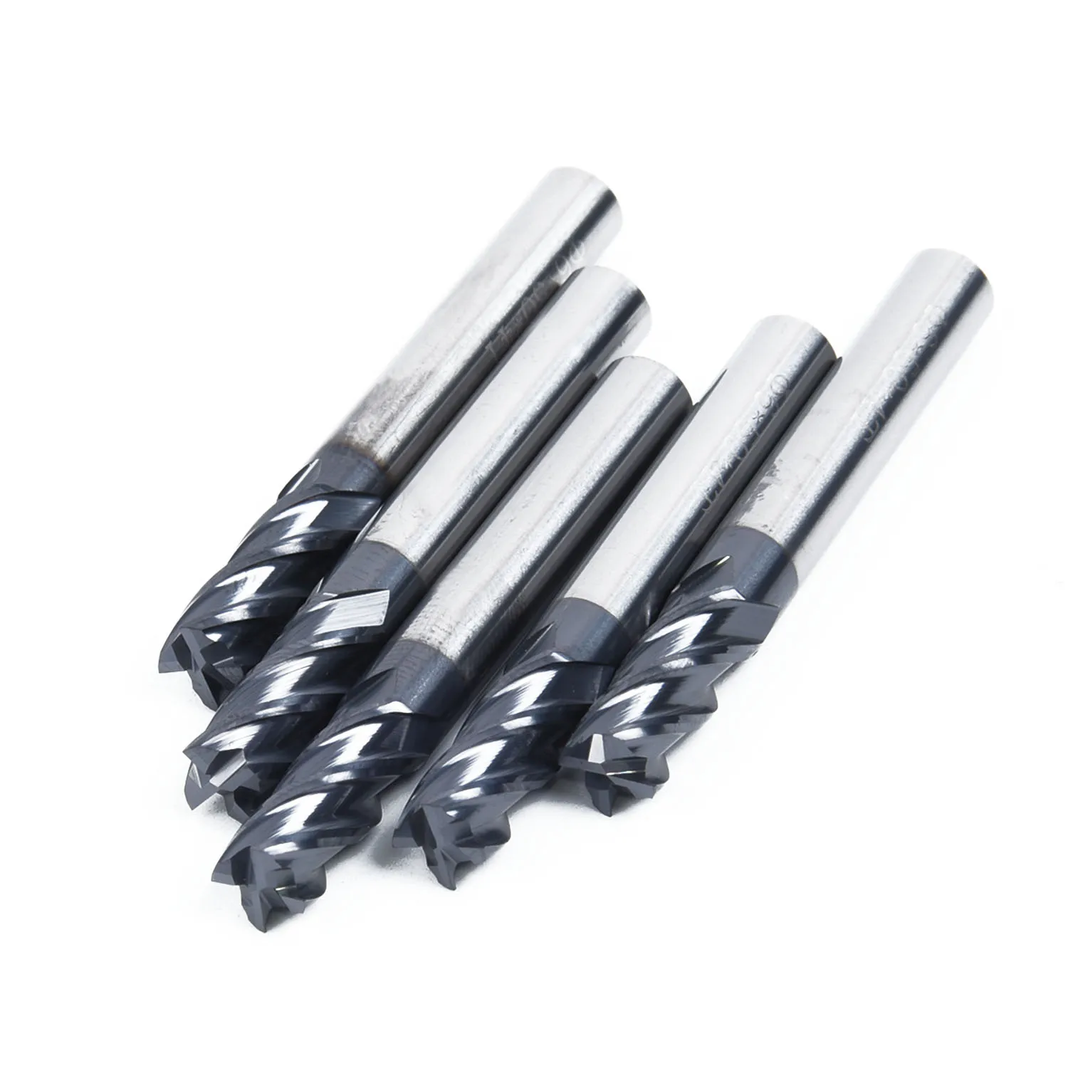 

4 Flute Cutters End Mill CNC Milling Cutter HRC50 TIALN 6mmx50mm Tungsten Carbide 5pcs new