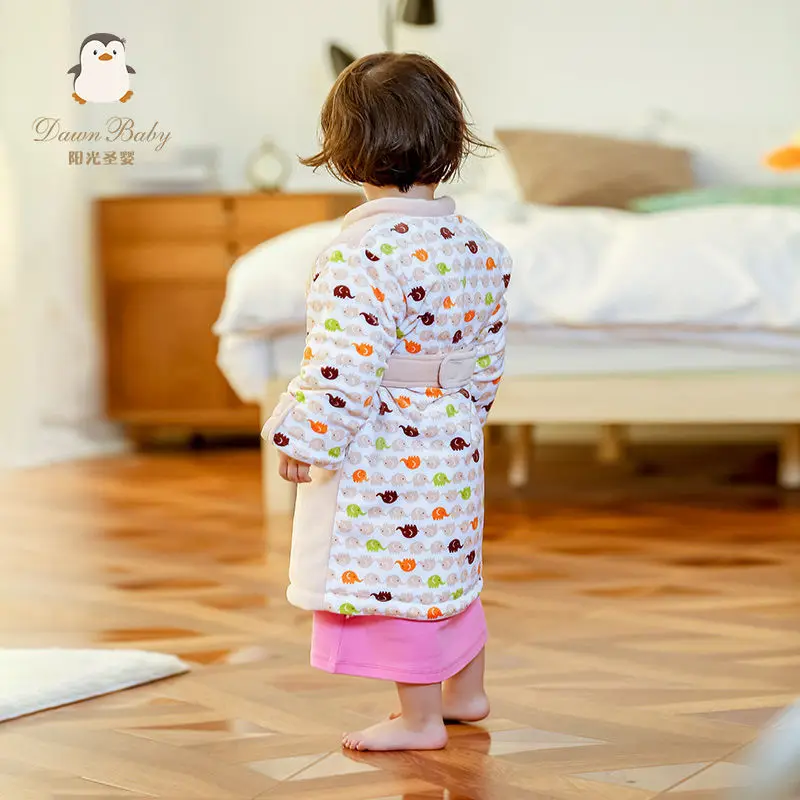Nightgown Baby Long-sleeved Kids Pajamas winter Girls Boys Sleepwear Nightwear Baby Infant Clothes Cartoon Pajama Sets