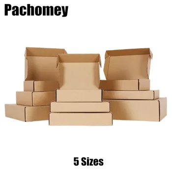 

10pcs/lot Kraft Paper Box Gift Package 5 Sizes Fast Shipping Mail Packing Boxes 20041601
