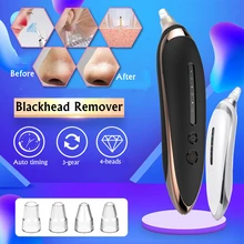 3 зубчатая электрическая отсоска для удаления угрей Очищающая маска для лица электрические комедоны, акне набор щипчиков USB Перезаряжаемый