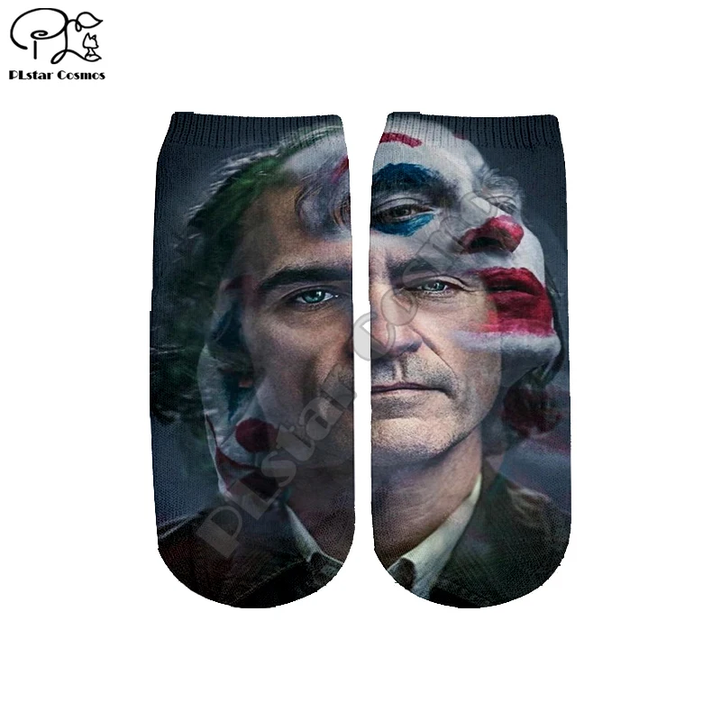 PLstar Cosmos/дропшиппинг, Joker Joaquin Phoenix, новая мода, 3 цвета, женские/мужские/мальчики/девочки, лето-осень, короткие носки, S-1 - Цвет: 05