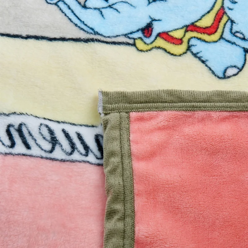 Good qualty Cartoon Dumbo blanket High Density Super Flannel Blanket to on for the sofa/Bed/Car Portable Plaids Modern pattern