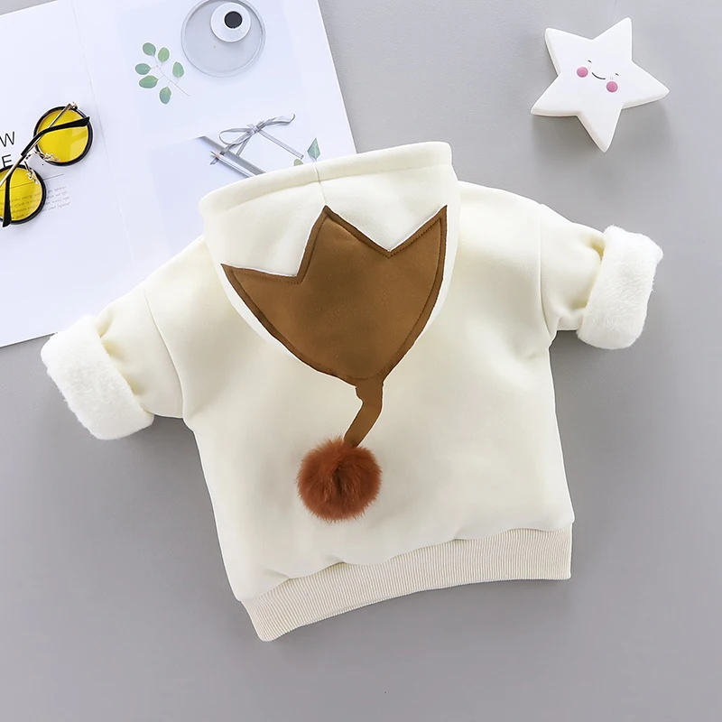 Детские осенне-зимние толстовки с капюшоном Sute/высококачественные топы с рисунками для маленьких мальчиков и девочек, верхняя одежда для новорожденных от 9 до 24 месяцев