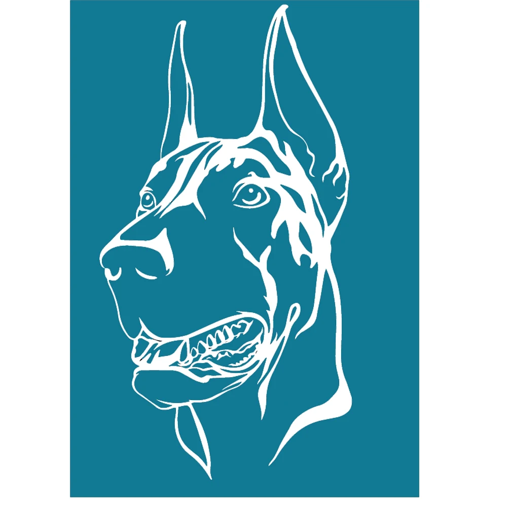 

Трафареты для шелкографии 8,5X11 дюймов, многоразовые, самоклеящиеся, собака добермана, подушка для украшения дома, для изготовления фотографий сетка, пленка