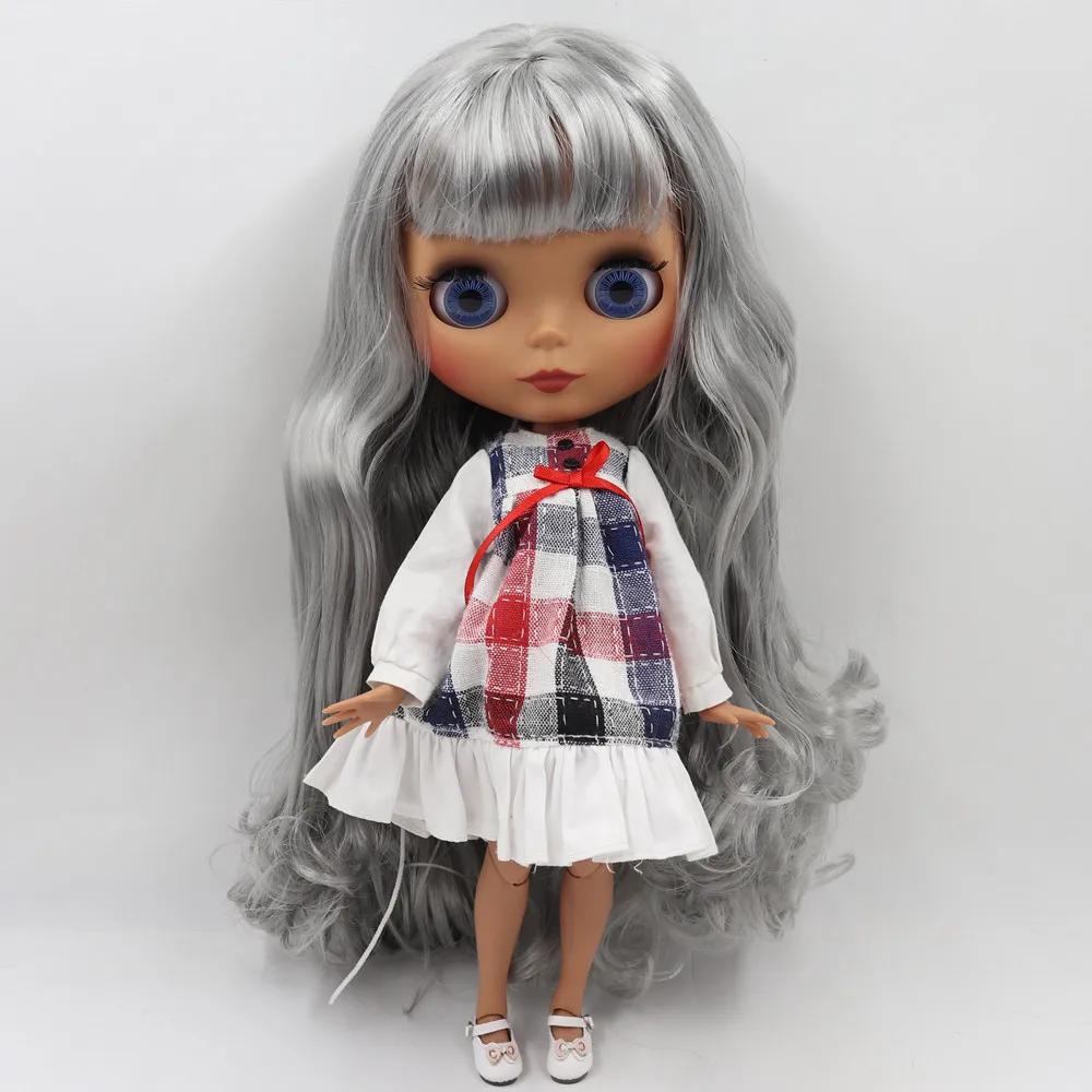 氷dbsブライス人形番号BL9084シルバーグレー髪共同体ネオ1/6 bjd 