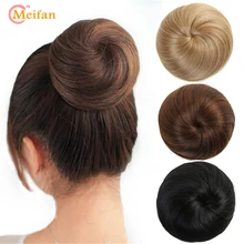 MEIFAN 50 г прямые шиньон синтетические волосы пончик ролик шиньон эластичная резинка поддельные волосы булочка шнурок конский хвост
