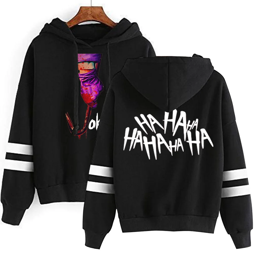 

HAHA joker Printed Cool solid color hooded sweatshirt Cool Fashion winter fleece sets of men / women jacket Hoodies Sweatshirt
