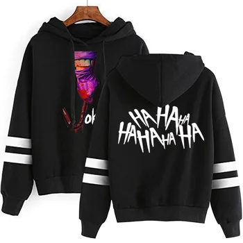 

HAHA joker Printed Cool solid color hooded sweatshirt Cool Fashion winter fleece sets of men / women jacket Hoodies Sweatshirt