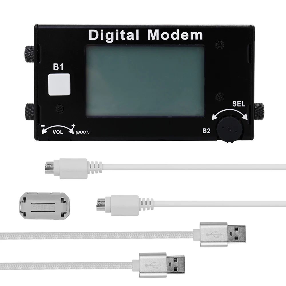 

Digital DIGI PSK Modem Encode Decode BPSK31/63 RTTY QPSK CW Modes without PC for YAESU FT-817 857 897 FT-818 ICO M7300 703 700