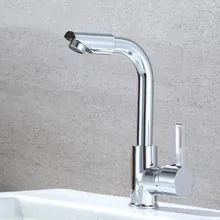 

Kitchen Sink Faucet Mixer Seven Letter Design 360 Degree Rotation Water Purification Tap Single Handle