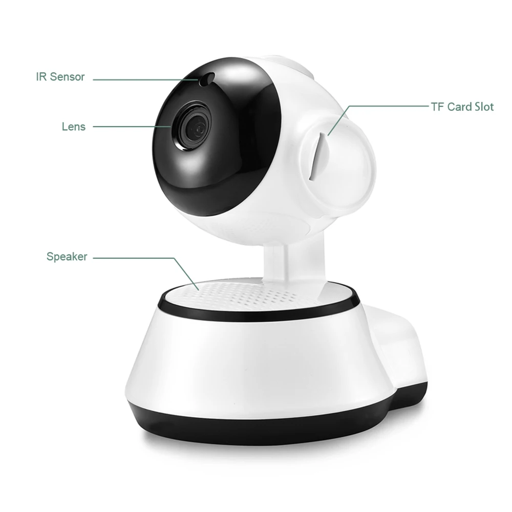 Xiaovv Q6S Смарт 360 ° панорамный 720P Wifi Детский Монитор H.264 аудио камера Обнаружение движения ночное видение