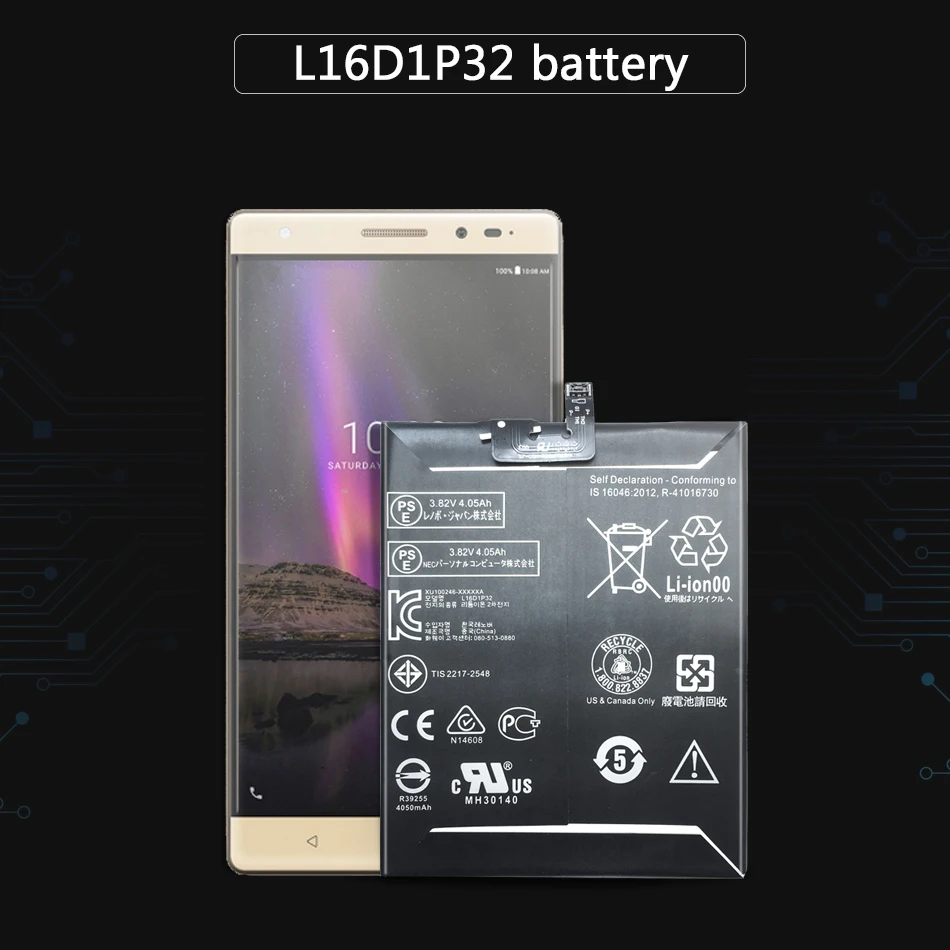 Для Lenovo Phab 2 Plus/Женская фотобатарея L16D1P32|Аккумуляторы для мобильных телефонов| |