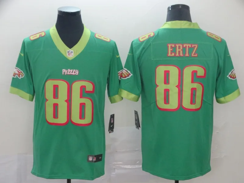 1 Philadelphia A+++ качество Brian Dawkins 20 86 Zach Ertz Alshon Jeffery 17 Nick Foles 9 Jason Kelce 62 Eagles jersey - Цвет: 1