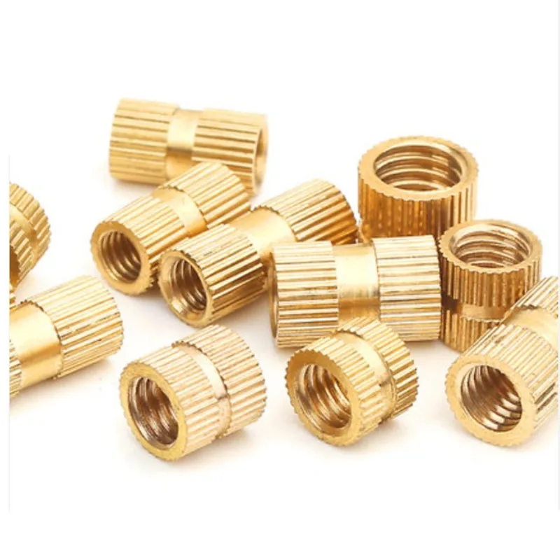 100pcs/50pcs/10pcs M1 M1.2 M1.4 M2 M2.5 M3 M4 M5 M6 M8 M10 Brass insert nut Injection Molding Brass Knurled Thread Inserts Nuts brass insert nut