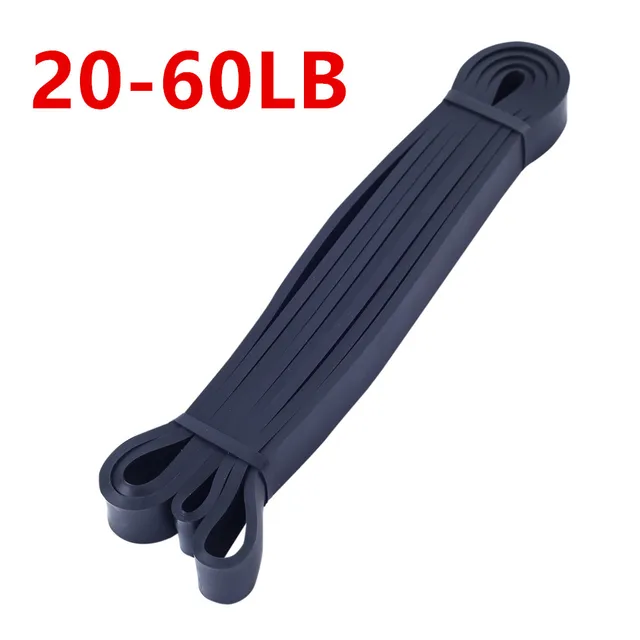 Resistance Bands Exercise Elastic Natural latex Workout Ruber Loop Strength rubber band for Fitness Equipment Training Expander black