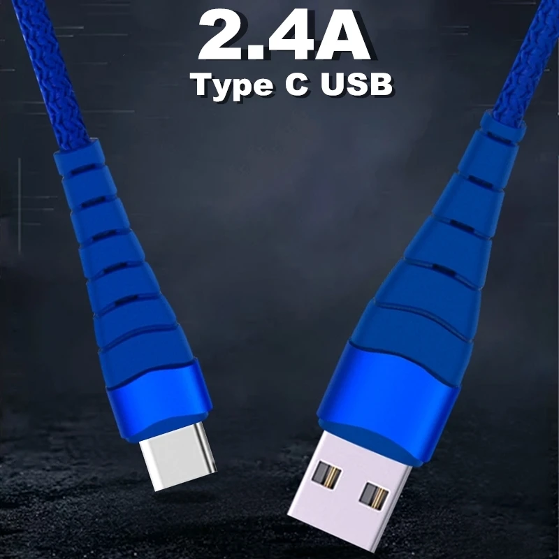 2.4A usb type C кабель для samsung S10 S9 S8 Xiaomi huawei P30 Pro USB быстрая зарядка зарядки мобильного