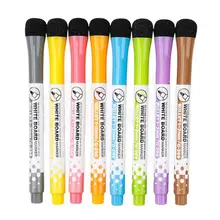 1 шт. Новая красочная ручка для доски на магните стираемые сухие маркеры для белой доски магнит ластик инструменты для письма офисные школьные принадлежности