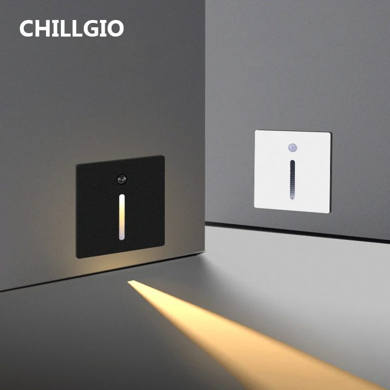 Встраиваемый светодиодный светильник CHILLGIO для лестницы наружная алюминиевая