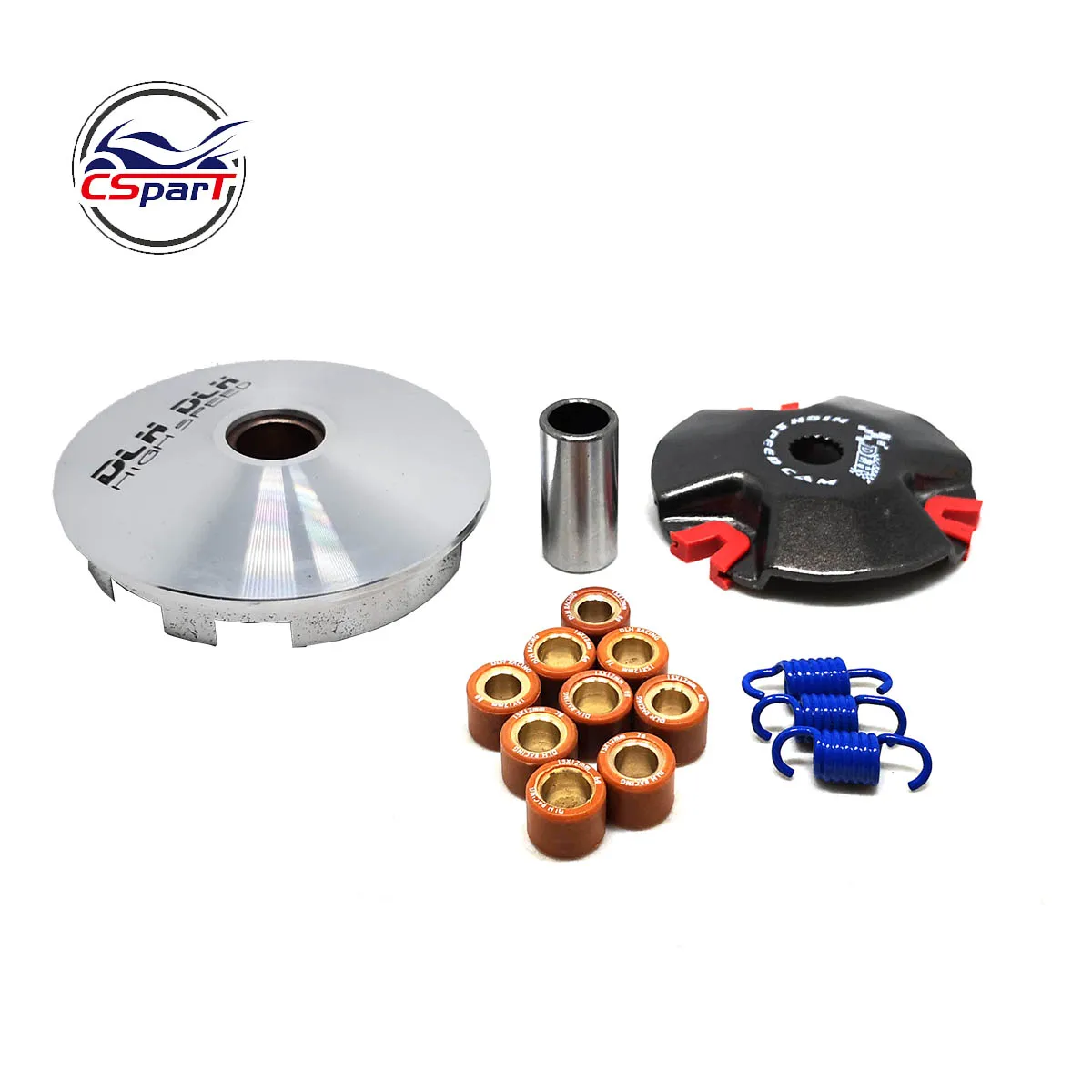High Performance CVT Variator Kit with Roller Weights Drive Pulley for