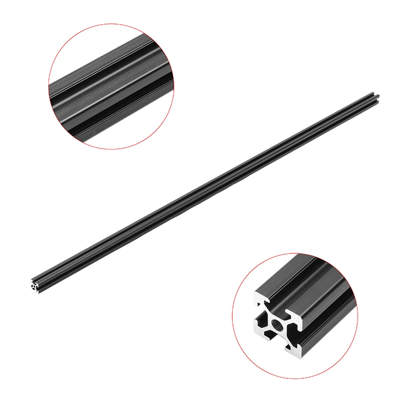 

900mm Length Black Anodized 2020 T-Slot Aluminum Profiles Extrusion Frame for CNC Milling Machine 3D Printers Lasers Furniture