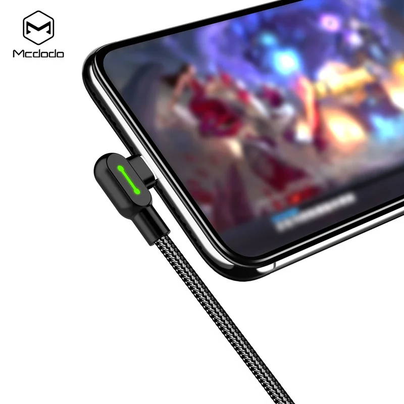 MCDODO 90 градусов 0,5/1,2/1,8/3 м Быстрая зарядка type C кабель для samsung Xiaomi huawei LG Android USB-C зарядное устройство Шнур данных