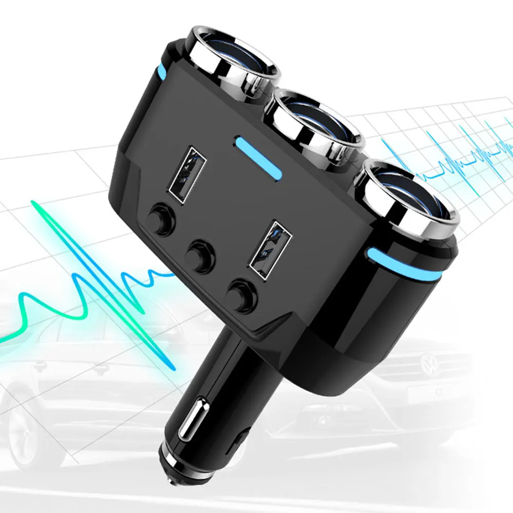 5 V/3.1A автомобильный адаптер Поворотный авто машинная Зажигалка для сигарет для Зарядное устройство Прямая