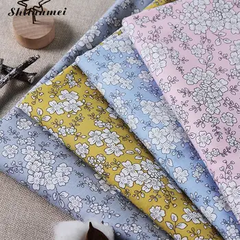 

1.42*2m Diy Printed Floral flowers Blossoms Cotton Fabric For Patchwork Sewing Tissue Telas Patchwork,Tilda Needlework Cloth