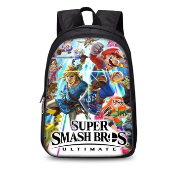 

3D Super Smash Bros Children Backpacks Girls Boys School Backpack Toddler Kids School Bags Kindergarten Cartoon bookbag