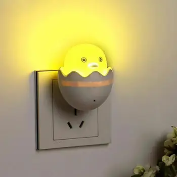 

Yellow Duck Baby Bedroom Night Light Creative Energy-saving Cartoon Infrared Remote Control Wireless Led Plug-in Dimmable L O5I6