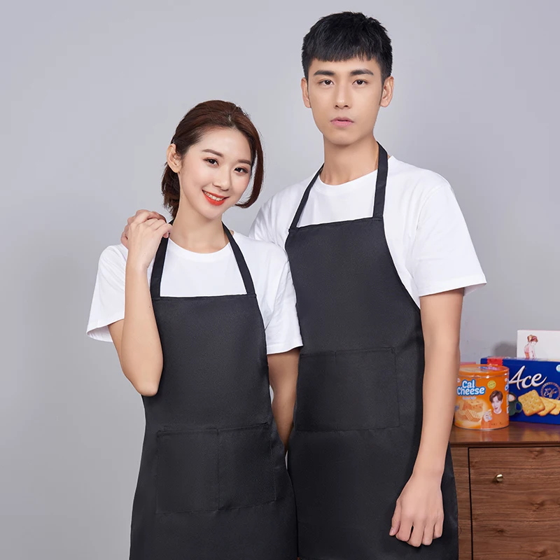 Apron printed LOGO white apron supermarket hot pot shop fruit shop tea shop catering hotel work apron
