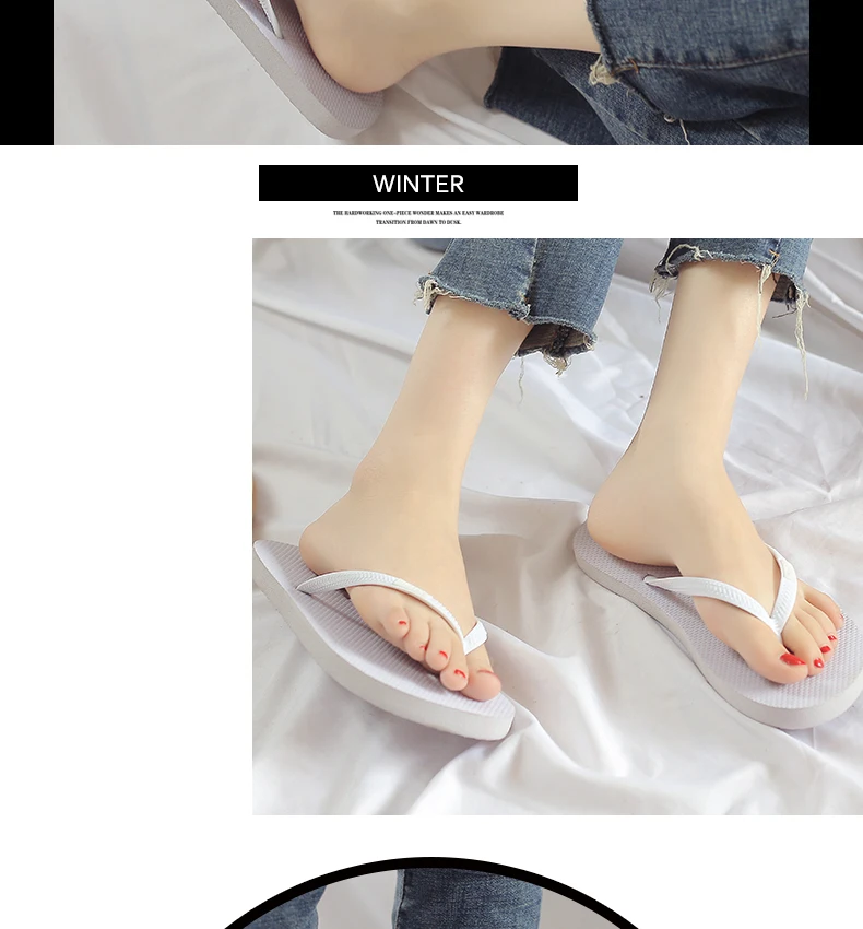 plardin round toe flat slides sandals women white black leather slippers flip flops slippers Summer women slippers