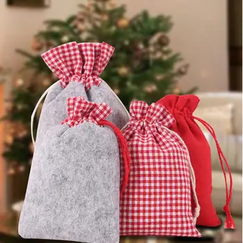 

Christmas Advent Calendar Cloth Bags Set Decorative Christmas Countdown Calendar Candy Gift Bags for Home Decoration 2020 New