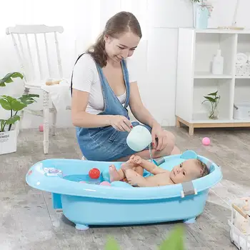 

Baby Bath Bath Bath Neonatal Bath Bath Bath Baby Articles Thickened Large Sitting Bath Barrel For Children