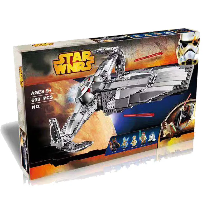 

Force Awaken Series Sith Infiltrator Model Compatible Legoingly Star Wars 75096 Building Blocks Toys for Kids Christmas Gift