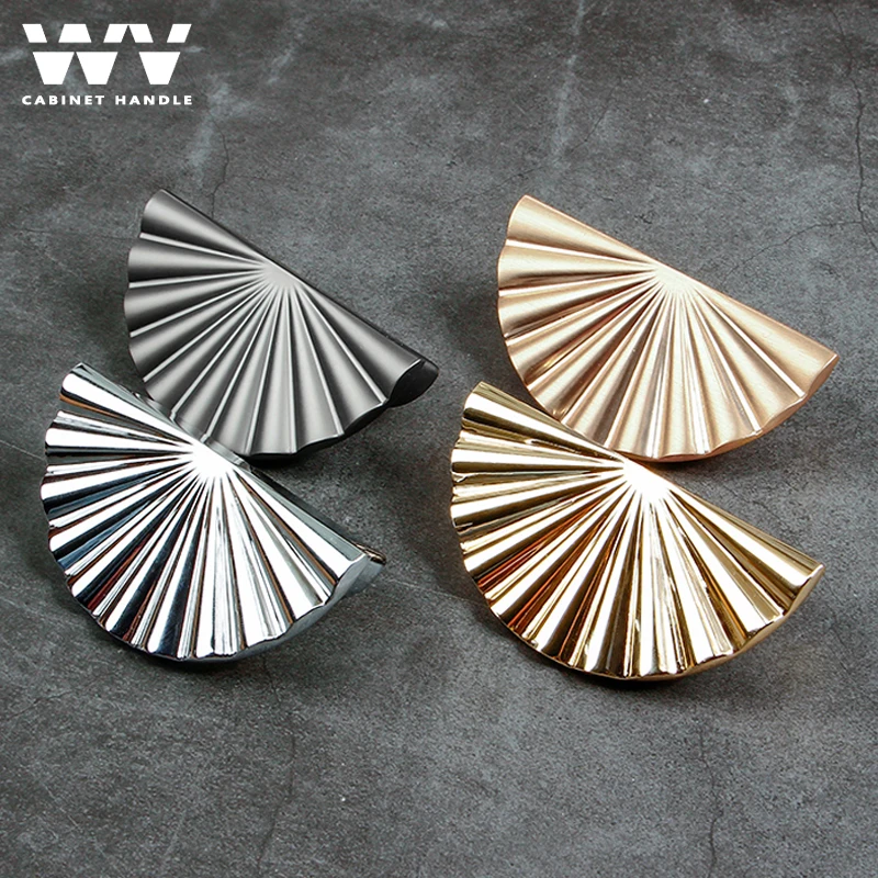 WV Gold Kitchen Door Handles For Furniture Kitchen Cupboard Closet Drawer Home Decoration