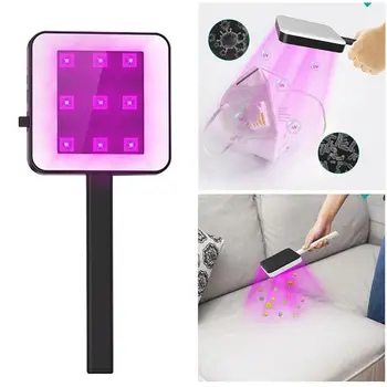 

9 LED 3W Portable Sterilizer UV-C Germicidal Lamp Home Handheld Kill Mites USB Disinfection Light Ultraviolet Disinfection Lamp