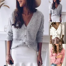 NIBESSER, Одноцветный, уличная одежда, женский короткий кардиган, Повседневный, открытая стежка, трикотаж, женский, с вырезом, вязаный Топ, Mujer размера плюс