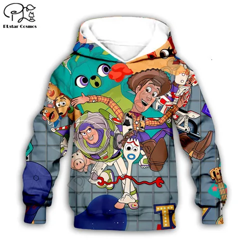 Kids hoodies Детские толстовки с капюшоном bopeep 3d с форки принтом «История игрушек» для девочек, 4 сезона, футболка, свитер для мальчиков, штаны с героями мультфильма «Шериф Вуди», «Базз Лайтер» - Цвет: Kids hoodies