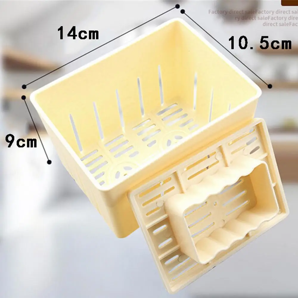 1 Set Kitchen Cooking Tool Set DIY Plastic Tofu Press Mould Homemade Tofu Mold Soybean Curd Making Mold With Cheese Cloth