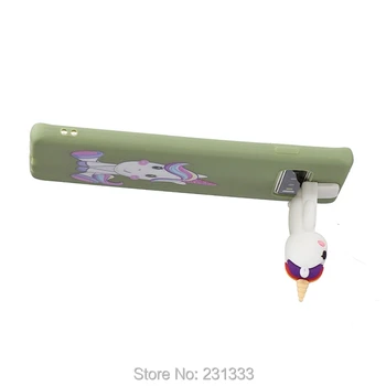 

For Samsung Galaxy NOTE 8 9 10 PRO A10 A20E A30 A40 A50 A70 3D Cartoon Stand Soft TPU Case Bear Mouse Cat Panda Skin Cover 50PCS