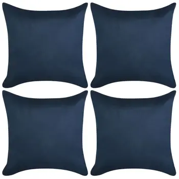 

Vidaxl pillow covers 4 PCs 50x50 cm polyester suede look Navy