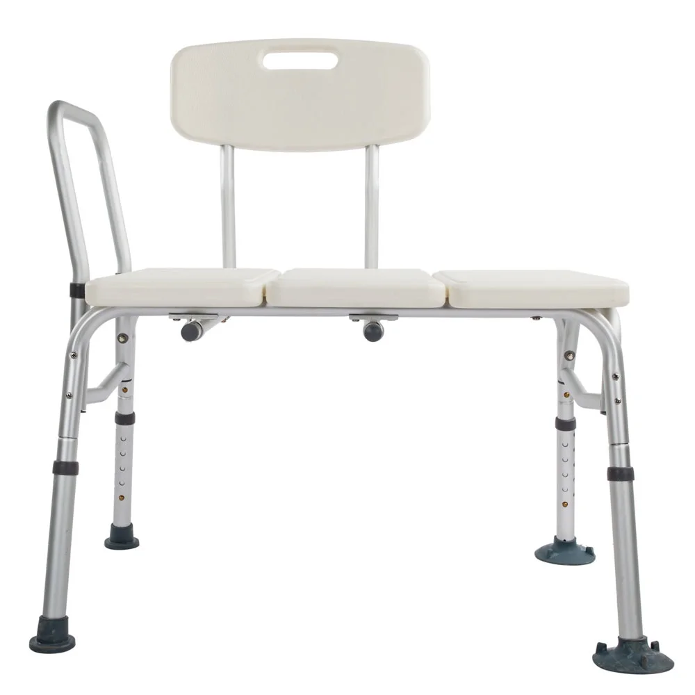 

3 Blow Molding Plates Aluminium Alloy Elderly Bath Chair Elderly Bath Chair Round Stool with Sucker Armrest Toilet Disabled Seat