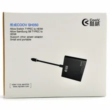 Coov SH350 портативная док-станция тип-c USB-C к HDMI адаптер хаб-конвертер 4K HD кабель передачи для переключателя NS/MacBook Pro/S8