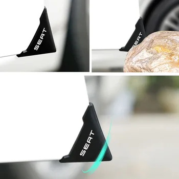 

2pcs/set Silica gel Car Door Corner Cover Bumper rotector Anti-Scratch For Seat ibiza 6j 6l fr Ateca Altea xl leon 2 Leon Emblem