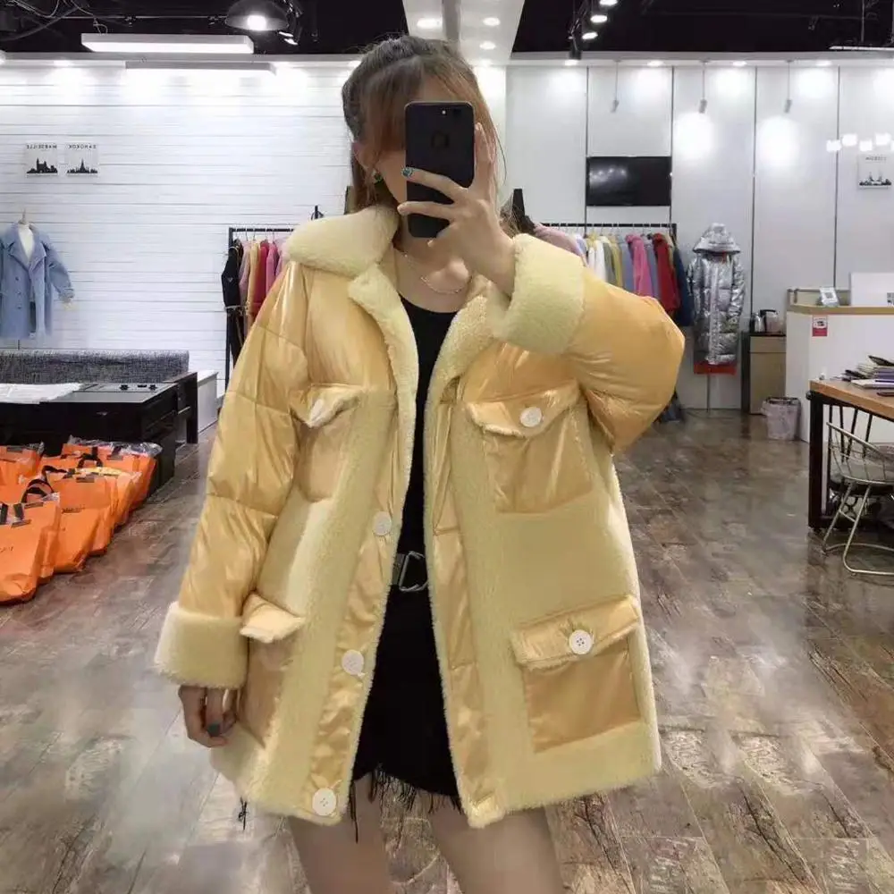 Abrigos mujer invierno, зимнее пальто для женщин, 90% белый пуховик из утиного пуха, пэтчворк, искусственный мех, настоящая цена, парка, плюс размер, одежда