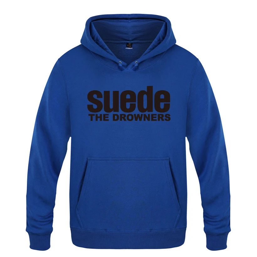 THE DROWNERS SUEDE Rock Band толстовки мужские мужские с капюшоном флисовый пуловер толстовки - Цвет: LAY HET