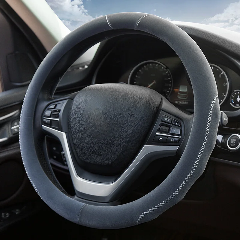 New Style Plush Steering Wheel Cover zhi rong 【xiu】 crafts Line Grip Cover Winter Universal Grip Cover Taobao Tmall on Behalf of