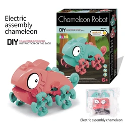 Blocs de construction électrique pour enfants, Mini caméléon à vapeur, jouets éducatifs précoces 