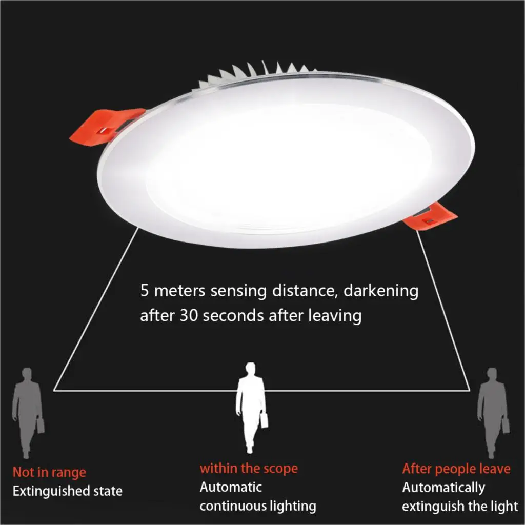 Светодиодная потолочная лампа для ванной лестницы балкона 3/5 светодиодный 7/12/18