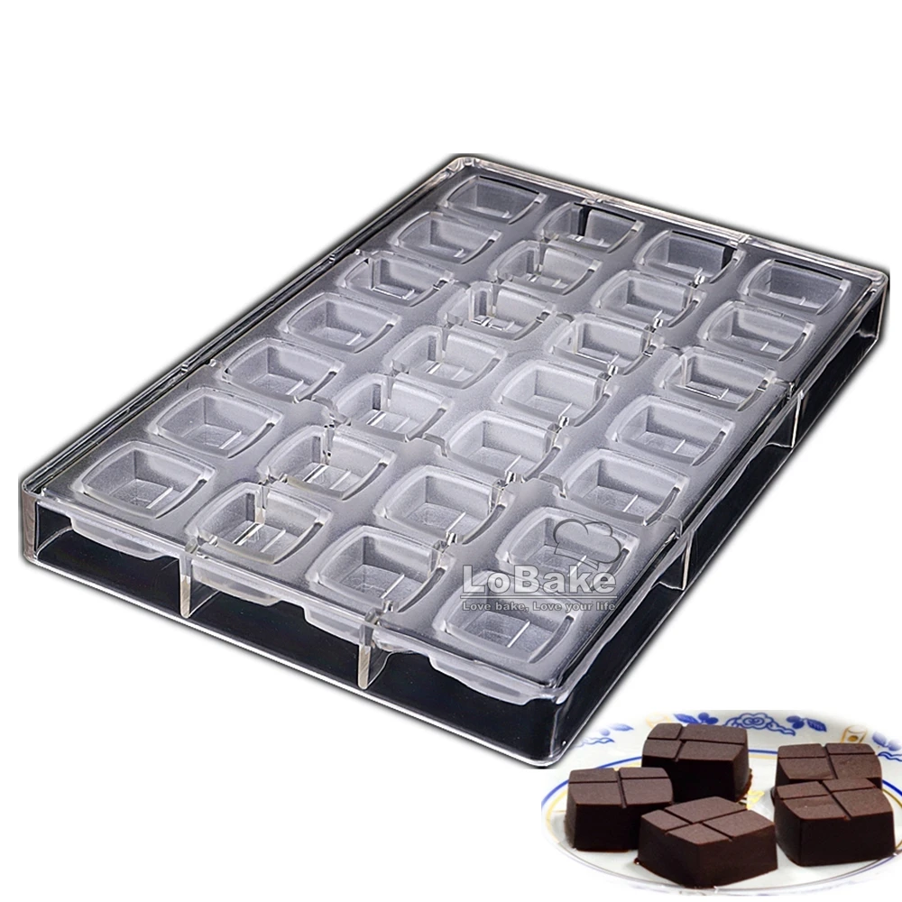 

28 пустоты, квадратная форма кубика, поликарбонатная форма для шоколада, форма для конфет, форма для помадки, конфет, рукоделие